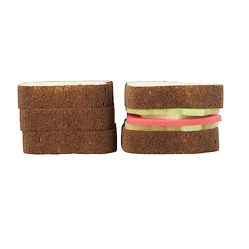 Leadigol Toast-Shaped Kitchen Sponges - Scratch-Free Dishwashing & Cleaning, Pack of 3