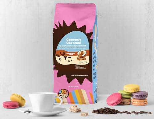 Coconut Caramel Ground Coffee, 10oz - Crazy Cups Flavored Coffee