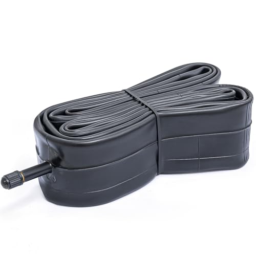 700x35C/36C/38C/40C/42C/43C AV32mm Bike Tube, 700C Replacement Bicycle Inner Tube (Single) Reliable 700 x 35C-43C Bike Inner Tube Schrader Valve for City/Road/Gravel Cycling Scenarios