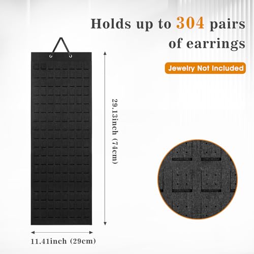Lolalet Earring Organizer with 608 Holes - Wall-Mounted Storage