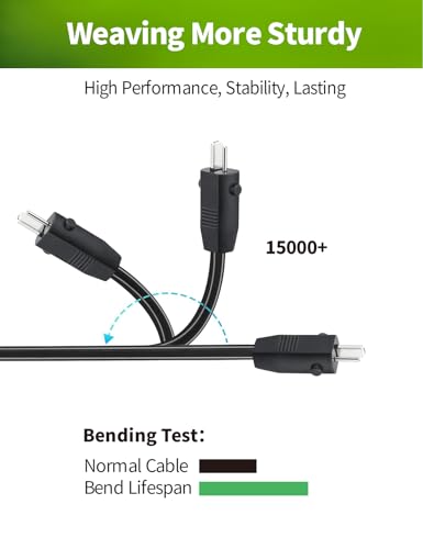 6.6 ft Recliner Power Splitter Cord - 2 Pin Extension Cable for Electric Chairs
