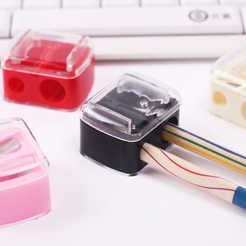 ccHuDE 10 Pcs Dual Hole Cosmetic Pencil Sharpener for Eyeliner