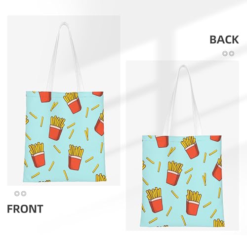 Large Capacity Canvas Tote Bag WCL-25823 - Durable for Shopping & Travel