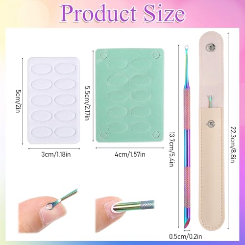 Psiriol Stainless Steel Cuticle Pusher and Nail Files Kit