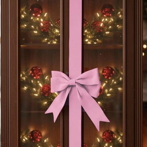Christmas Housewarming Kitchen Gift Bows Set - Pink, 6 Pcs, One Size