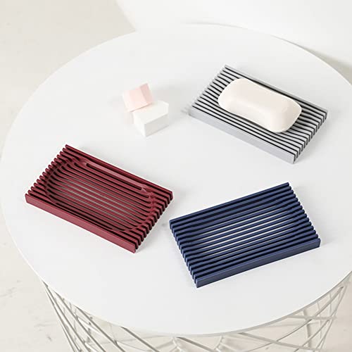 Non-Slip Silicone Soap Tray with Drainage Design - Multi-Use Holder