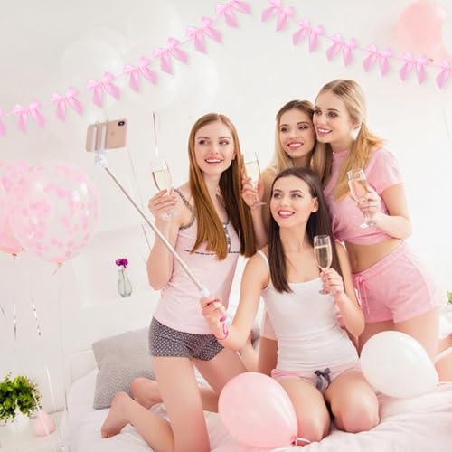 2pcs Pink Bow Garland | Coquette Party Decorations for Girls