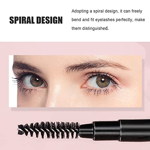 Ksvsonrvi 3-Piece Mini Makeup Brush Set with Caps, Portable Travel Eyebrow, Eyelash and Lip Brushes