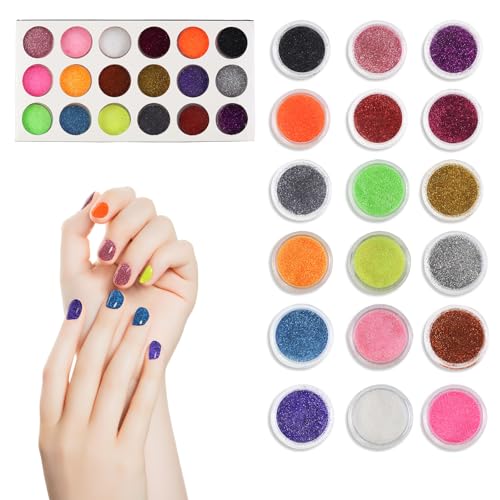 Nail Glitter Beads Set Multi-Color Shimmering Caviar Beads and Sequins