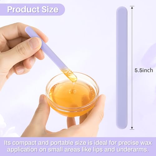 RAQEHO 3-Pack Reusable Silicone Wax Spatula & Applicator Sticks