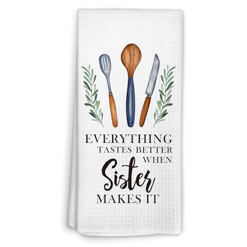 Sister Gifts Decorative Kitchen Towels - 16x24 Inch, Sister01