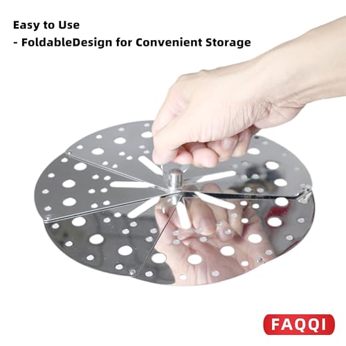 Adjustable Stainless Steel Drop Lid for Simmering - 5.5 to 9.1 in