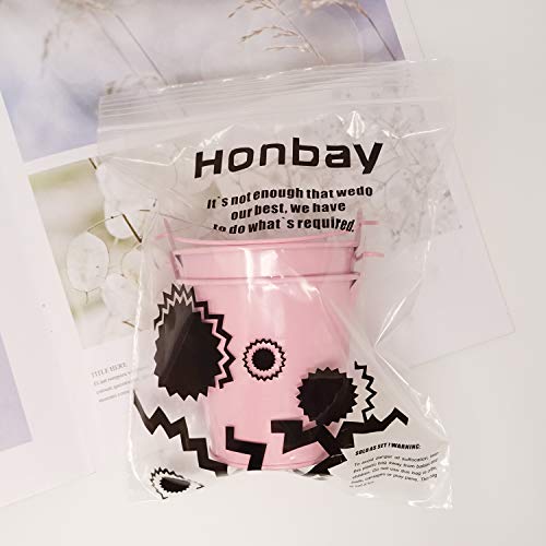 Pink Mini Metal Buckets 2-Pack for Candy, Snacks, Small Plants, Decorations