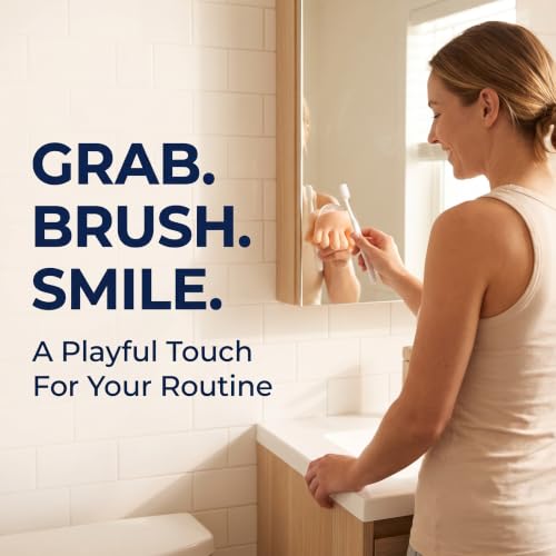 Foot-Shaped Toothbrush Holder with Suction Cup | Fun Bathroom Organizer