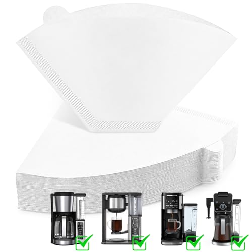 MIMORE #4 Cone Coffee Filters - 120 PCS Biodegradable Paper for Ninja Makers