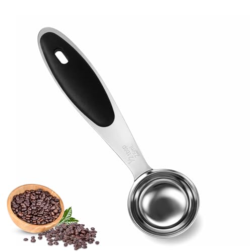 Stainless Steel Measuring Spoon with Black Silicone Grip - 1/2 Tbsp