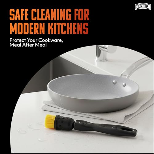Brushtech Non-Stick Pan Brush – Scratch-Safe Cleaning Tool