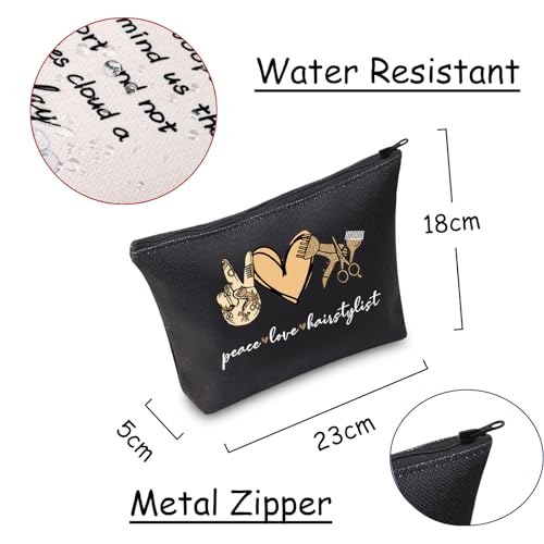Hairstylist Makeup Bag Canvas Cosmetic Pouch for Hairdressers