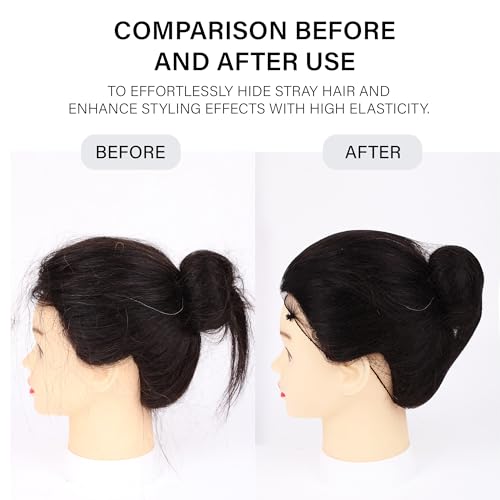MaopaoBeauty 80-Piece Brown Hair Nets and Bobby Pins Kit for Ballet Buns