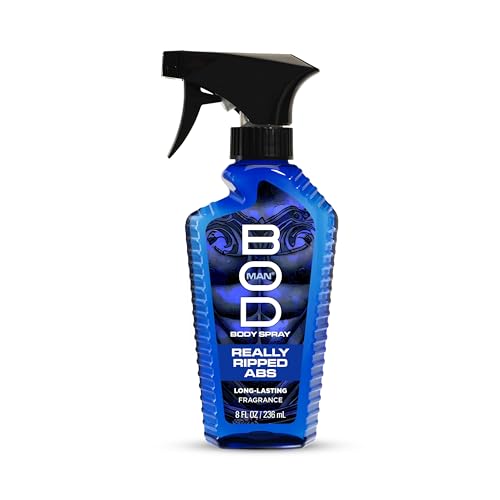 BOD Man Really Ripped Abs Fragrance Body Spray 8 fl oz - Confident Musk & Woody Scent