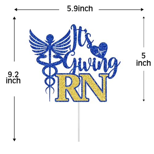 It's Giving RN Cake Topper - Graduation Decor for Nursing School 2025