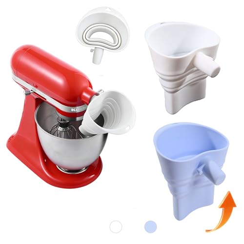 Food-Grade Silicone Flour Funnel for KitchenAid Mixer 4.5-5QT