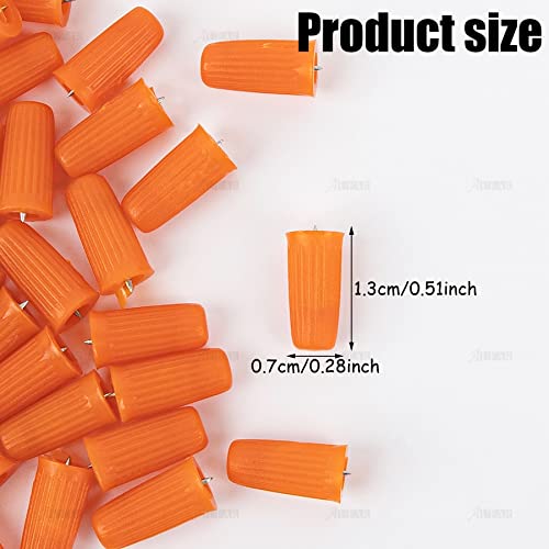 AUEAR 100 Pack Eyelash Glue Bottle Plug Pins Plastic Sealer