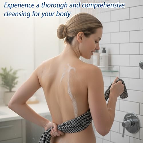 4-Pack Exfoliating Washcloths for Daily Skincare & Travel