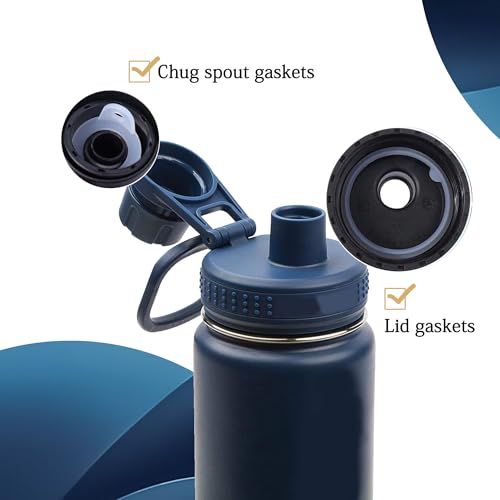 13 Pcs Water Bottle Lid Gasket Replacement for Takeya Actives 18oz 22oz 24oz 32oz 40oz,Leak-Proof Rubber Seal Ring Gaskets O Ring Replacement Parts for Spout Lid (Not for Takeya Originals)