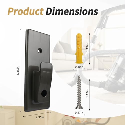 Wall Mount Hook for Shark Rocket Vacuum - Space-Saving Holder