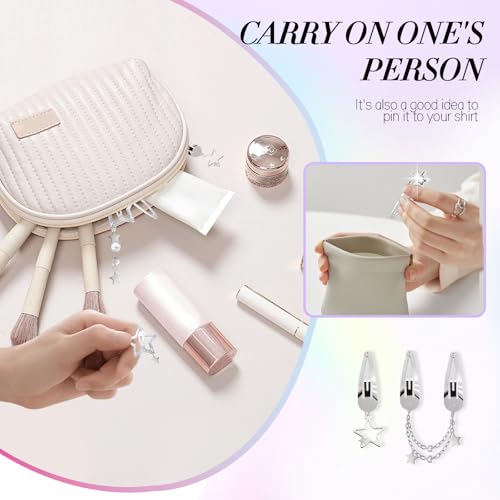 Y2K Silver Star Hair Clips 10-Piece Metal Barrette Set for Women