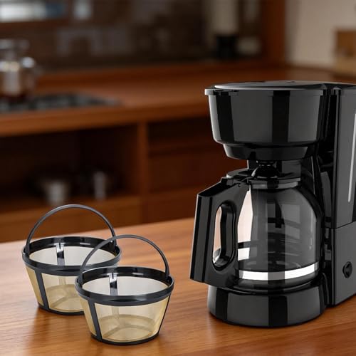 Runhike Reusable 8-12 Cup Coffee Filter Basket for Black and Decker (2-Pack)