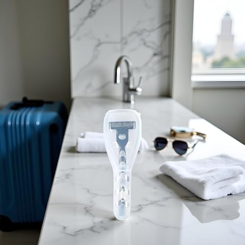 Portable Travel Razor Cover Case Transparent Shaver Protector Organizer