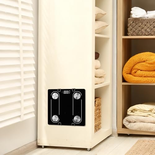 Wall-Mounted Bathroom Scale Holder - No-Drill Stainless Steel Hook Rack