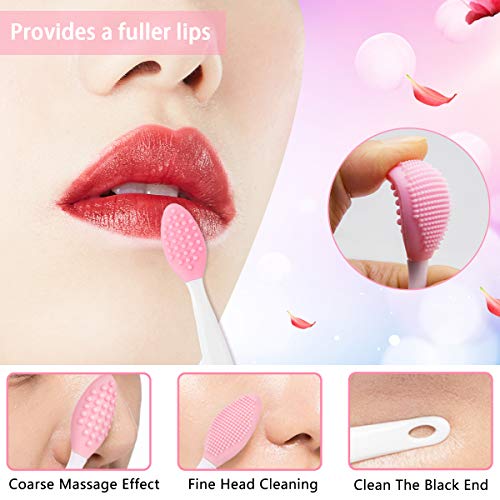 5-Piece Silicone Face Scrubber & Lip Exfoliating Brush Set