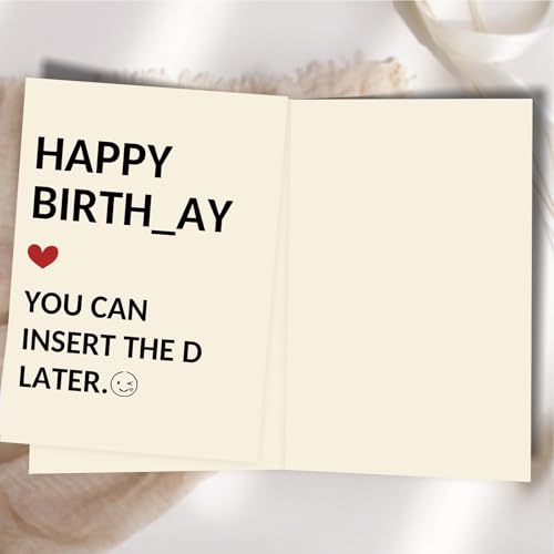Funny Birthday Card for Husband and Boyfriend with Envelope