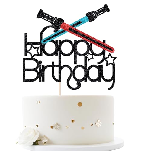 Alien War Happy Birthday Cake Topper - Birthday 7 Edition