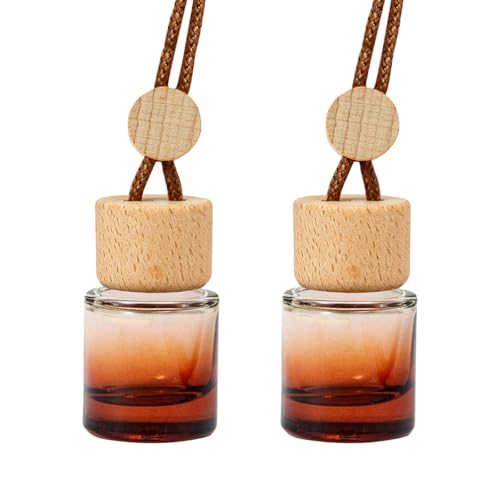Sandfren Car Rear View Mirror Charms - 2PCS Glass Ornaments