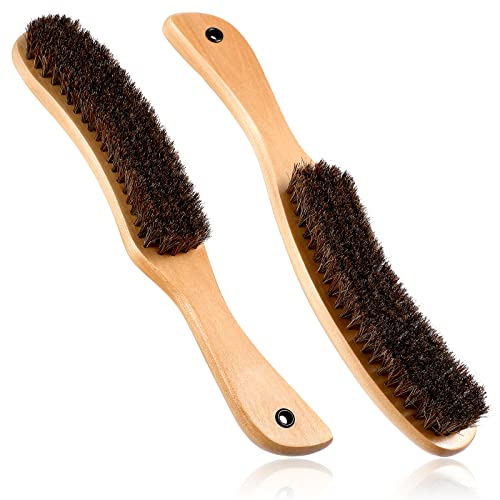 Patelai Cowboy Hat Brush Set - 2 Wooden Cleaning Brushes for Hats