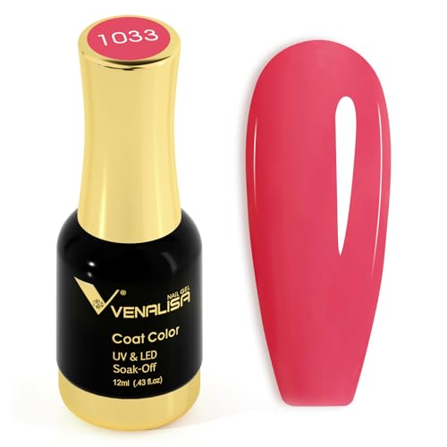 Venalisa Coral Red Gel Nail Polish 12ml Soak Off UV LED Manicure