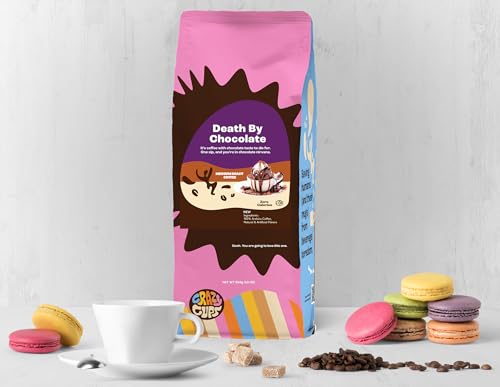 Death By Chocolate Ground Coffee - 10 oz Bag by Crazy Cups