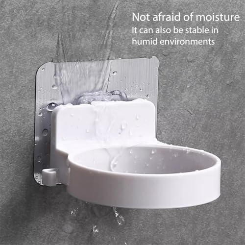 Wall-Mounted Hair Dryer Holder - Self-Adhesive Bathroom Organizer