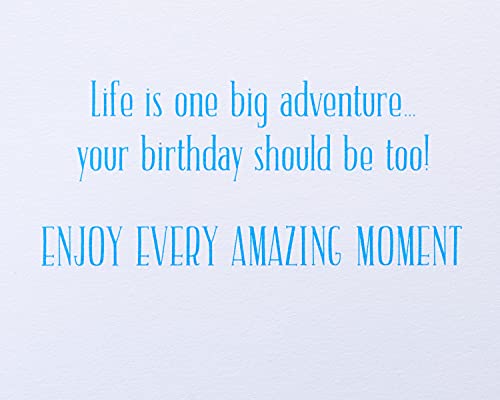 Papyrus Birthday Card - One Big Adventure, Premium Keepsake
