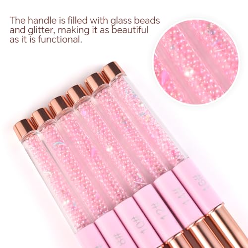 Siyuwuro Kolinsky Acrylic Nail Brush Size 14 Oval Nail Art Brush
