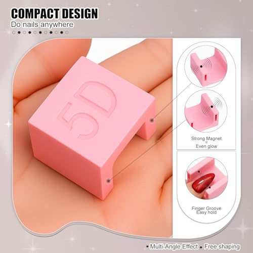 Honey Joy 5D Cat Eye Nail Magnet Tool with Non-Slip Finger Stand
