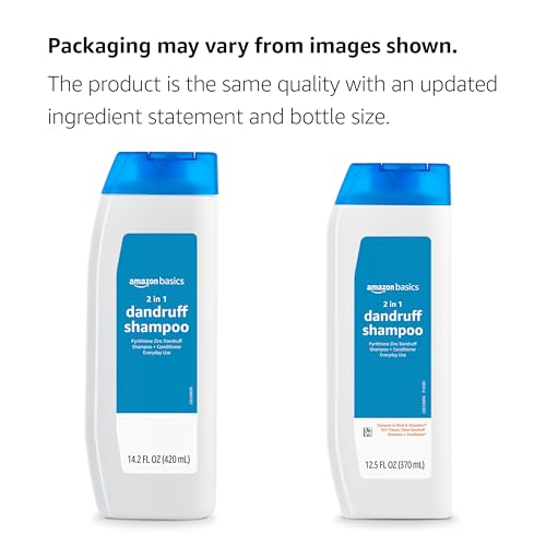 Amazon Basics 2-in-1 Anti-Dandruff Shampoo & Conditioner, 12.5 Fl Oz
