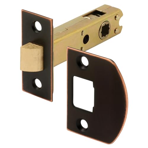 Prime-Line Classic Bronze Passage Door Latch for Interior Use