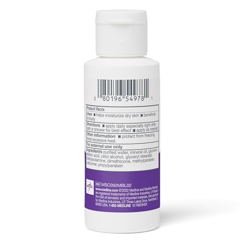 Medline Remedy Essentials Moisturizing Body Lotion 2 oz Travel Size