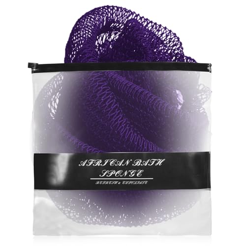 Authentic African Net Sponge Exfoliating Body Scrubber - Purple