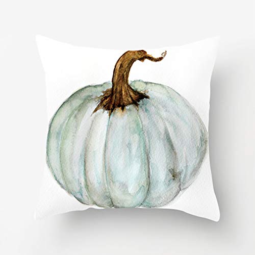 Autumn Pumpkin Pillow Covers Set of 4 18x18 Inches Fall Decor Grateful Thanksgiving Cushion Covers